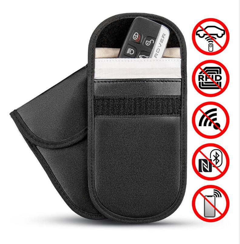 Premium Car Key Signal Blocker - Faraday Cage RFID Protection Bag for Fob Keys