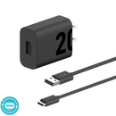 MOTOROLA 20W WALL CHARGER WITH 1M/3.3FT A2C CABLE Included - BLACK (LANE B RACK 4) (MOTOROLA 1 TURBO POWER 20W/USB)