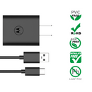 MOTOROLA 20W WALL CHARGER WITH 1M/3.3FT A2C CABLE Included - BLACK (LANE B RACK 4) (MOTOROLA 1 TURBO POWER 20W/USB)