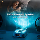 Vinyl Vibe: Retro Bluetooth 5.0 Turntable with White Noise & RGB Light Show