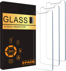 Glass Screen Protector with 3 Pack Tempered Glass for iPhone 11/iPhone XR, 6.1 Inch