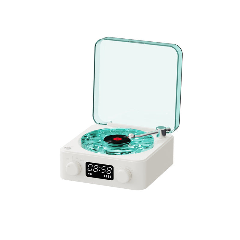 Vinyl Vibe: Retro Bluetooth 5.0 Turntable with White Noise & RGB Light Show