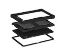 For Celero 5G Tab Tough Tablet Strong Kickstand Hybrid Case Cover - Black