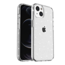 For Apple iPhone 11 (XI6.1) Glitter Ultra Thick 3mm Transparent Hybrid Case Cover - Clear
