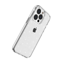 For Apple iPhone 11 (XI6.1) Glitter Ultra Thick 3mm Transparent Hybrid Case Cover - Clear