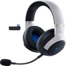 Razer Kaira Pro HyperSpeed Wireless Gaming Headset with Haptics for PlayStation 5 / PS5, PS4, PC, Mobile: Titanium 50mm Drivers - Hybrid Mic - Low Latency Bluetooth - 30 Hr Battery - White & Black  (ROOM)