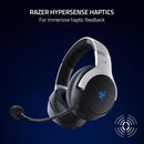Razer Kaira Pro HyperSpeed Wireless Gaming Headset with Haptics for PlayStation 5 / PS5, PS4, PC, Mobile: Titanium 50mm Drivers - Hybrid Mic - Low Latency Bluetooth - 30 Hr Battery - White & Black  (ROOM)