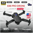 4K Foldable RC Drone E88Pro with Dual HD Camera, 3 Batteries, WIFI FPV, and Height Hold