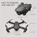 4K Foldable RC Drone E88Pro with Dual HD Camera, 3 Batteries, WIFI FPV, and Height Hold