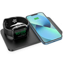 Seneo Wireless Charger Pad for iPhone and Watch, 2 in 1 Wireless Charging Station 7.5W for iPhone 14/14 Pro/14 Pro Max/13/12/11,  10W Qi Fast Wireless Charger for Galaxy S23/S22/Note20/Note10 - BLACK ( PA150A ) (LANE A RACK 6 )