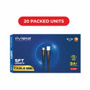 Loose (Pack of 20) Counter Box - 5FT Fast Charging Cable [USB - Type C (PD)] - Black w/ Black Shell (26)