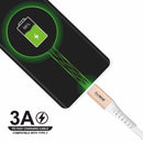 Loose (Pack of 20) Counter Box - 3FT Fast Charging Cable [Type C - Type C (PD)] - White w/ Golden Shell (22)