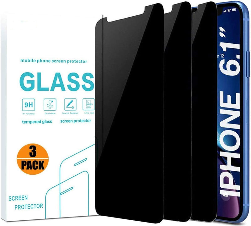 privacy screen protector for iphone 11/ iphone xr anti-spy tempered glass